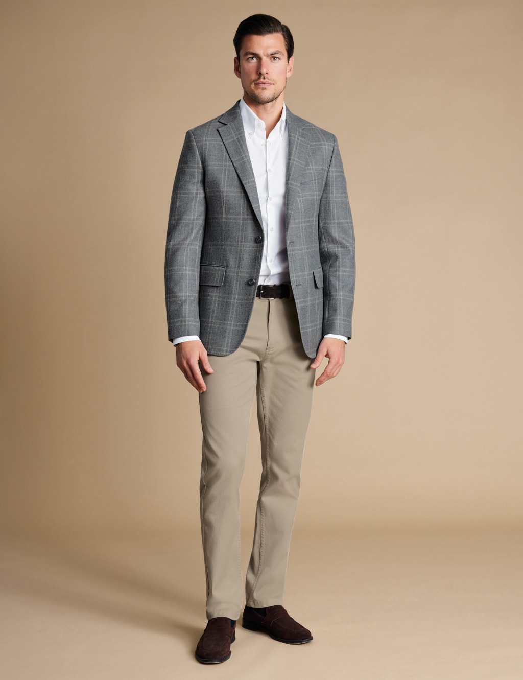 Slim Fit Pure Wool Check Suit Jacket 2 of 5