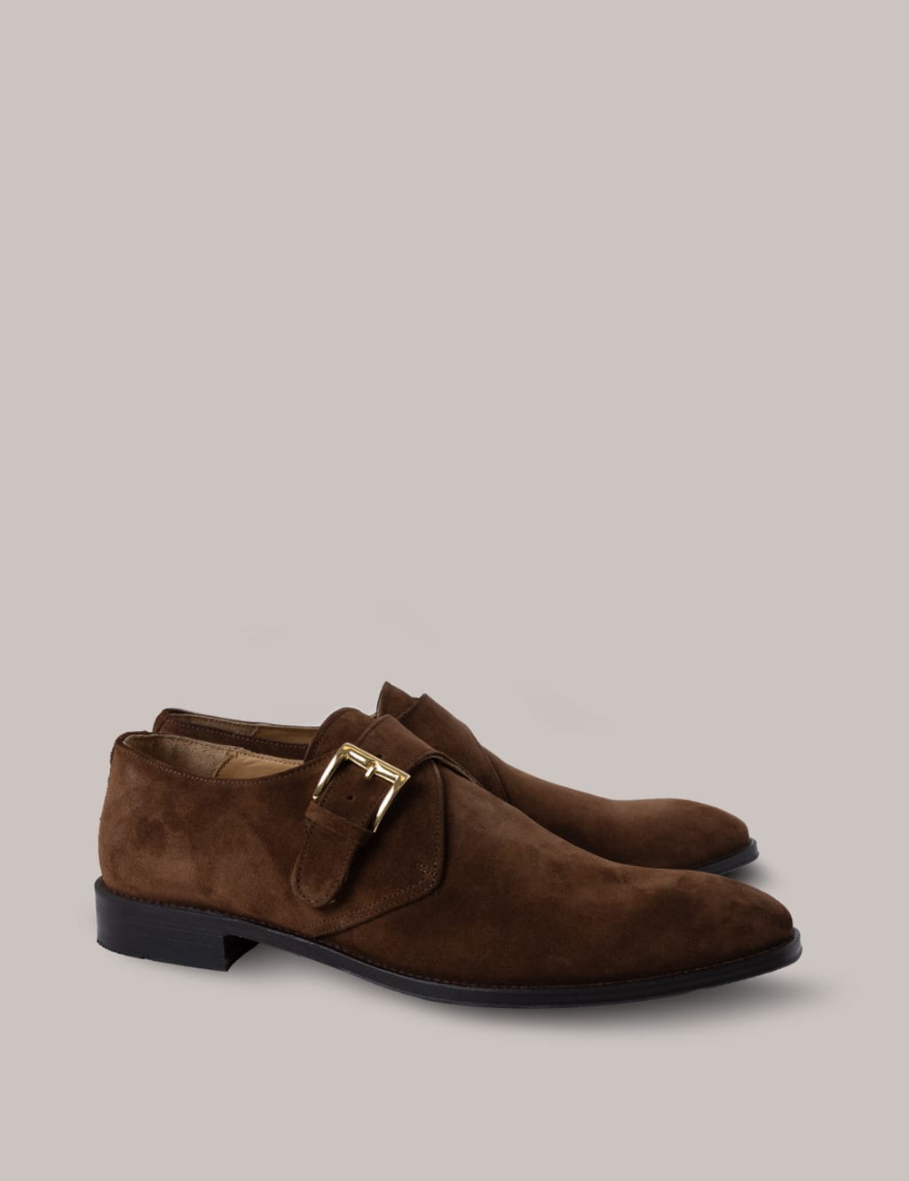 Suede Monk Strap Shoes Hawes Curtis M S