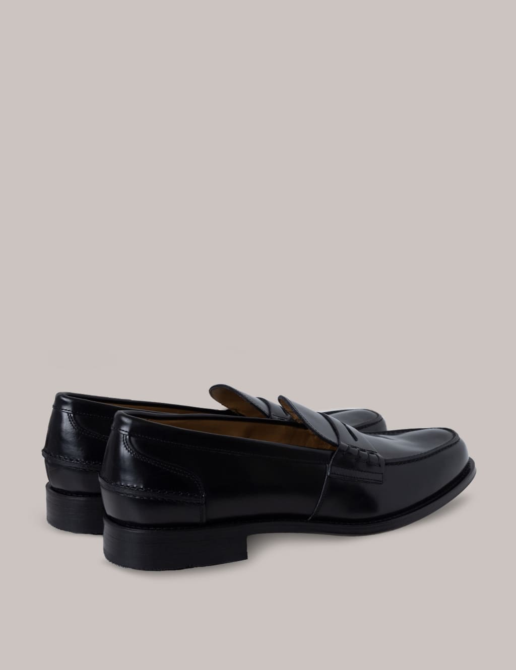 Black Formal Leather Slip-On Shoes 3 of 6