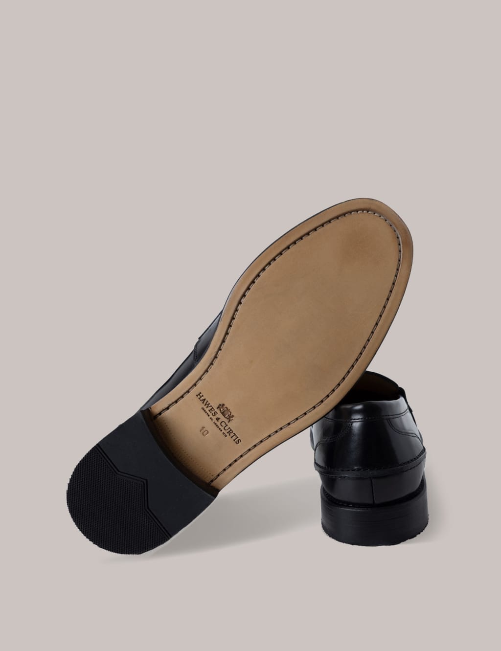 Black Formal Leather Slip-On Shoes 5 of 6