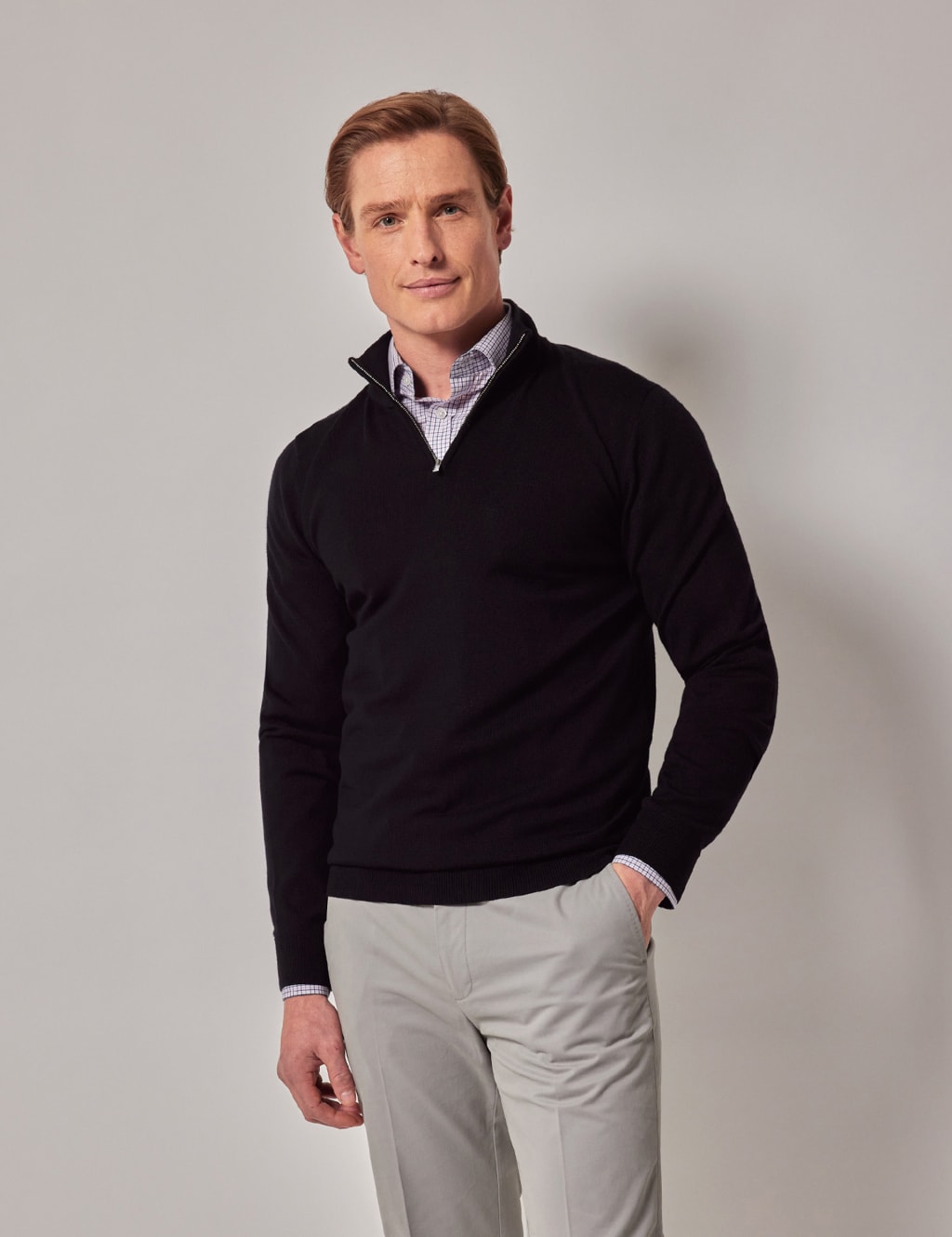 M&s half zip jumper store