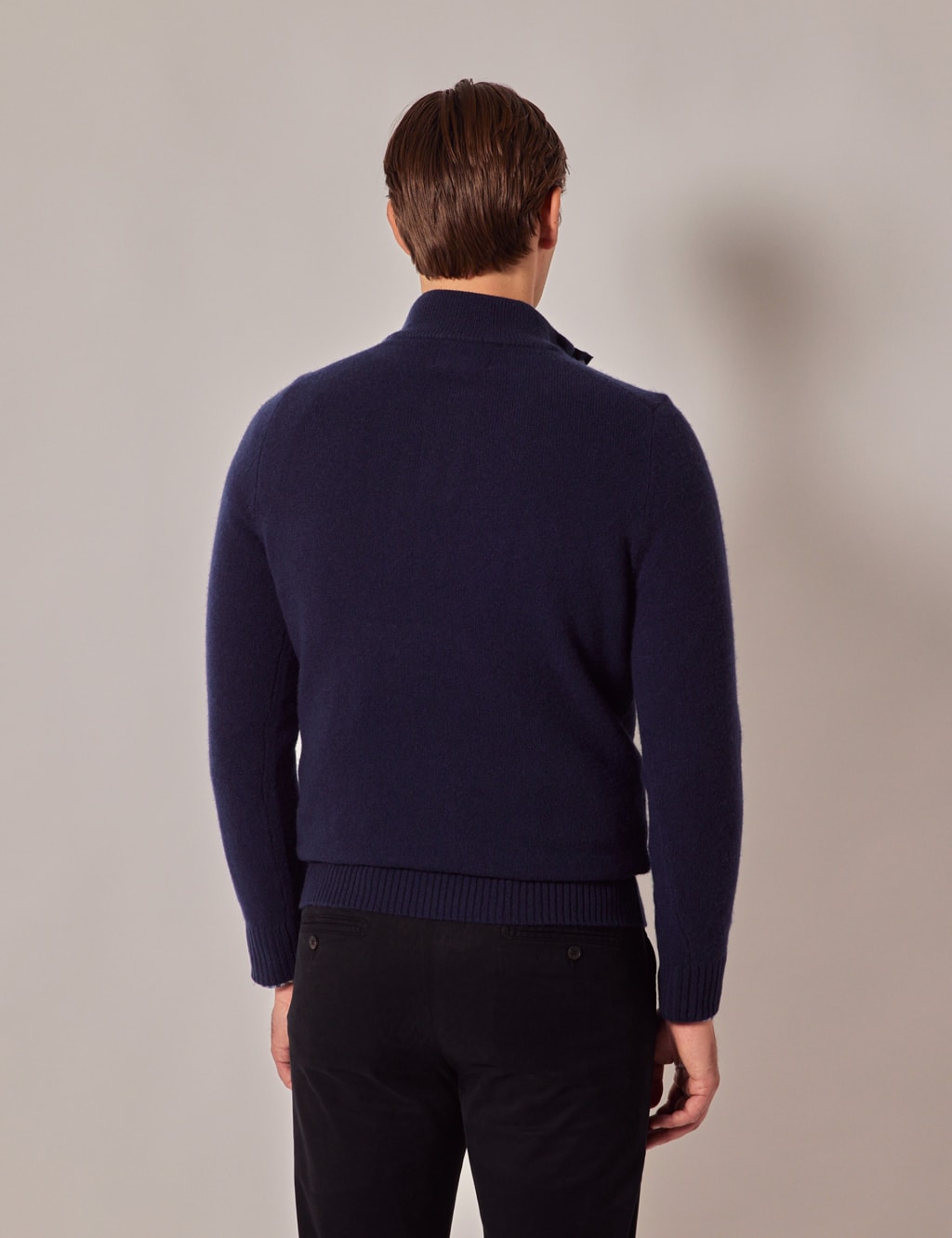 Pure Lambswool Half Button Jumper 3 of 8