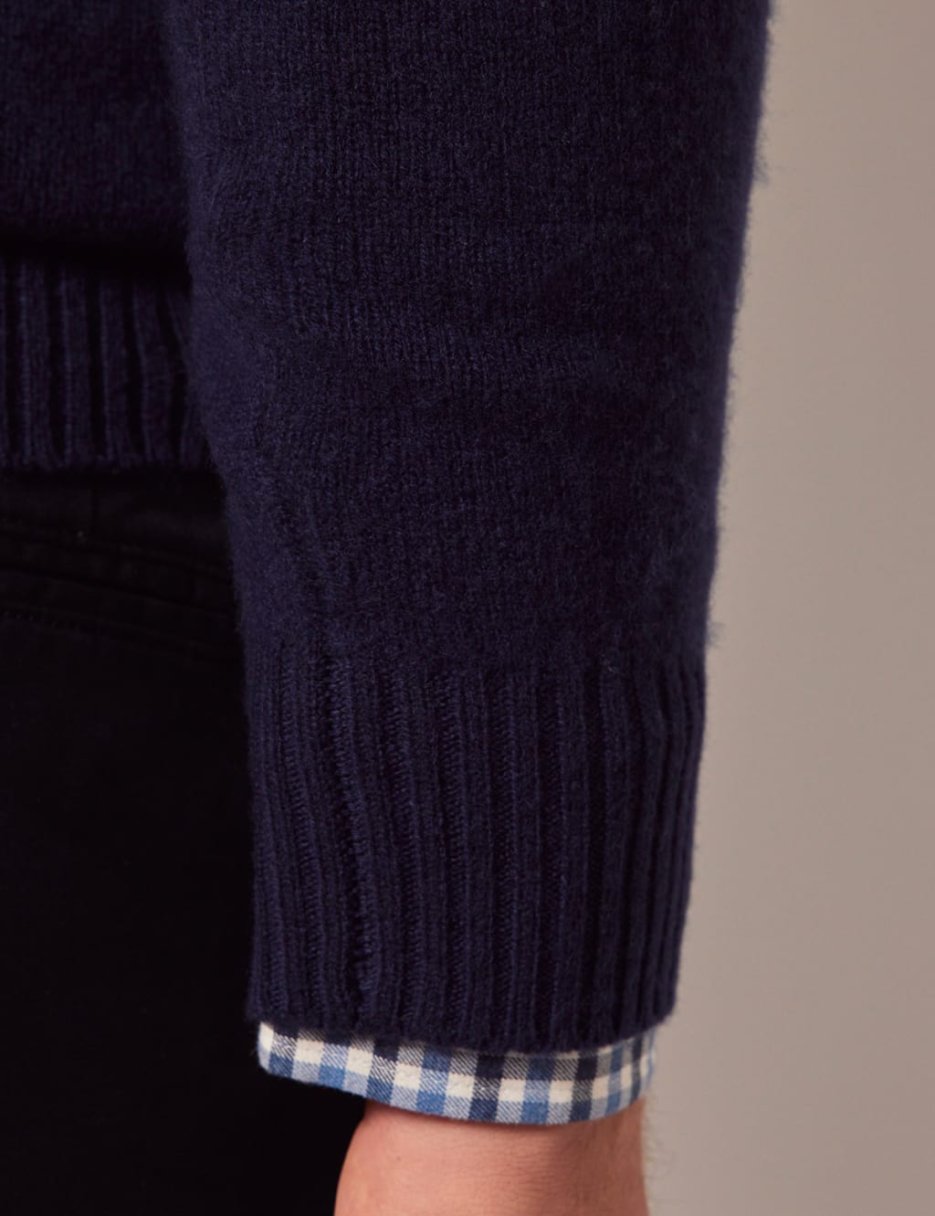 Pure Lambswool Half Button Jumper 7 of 8