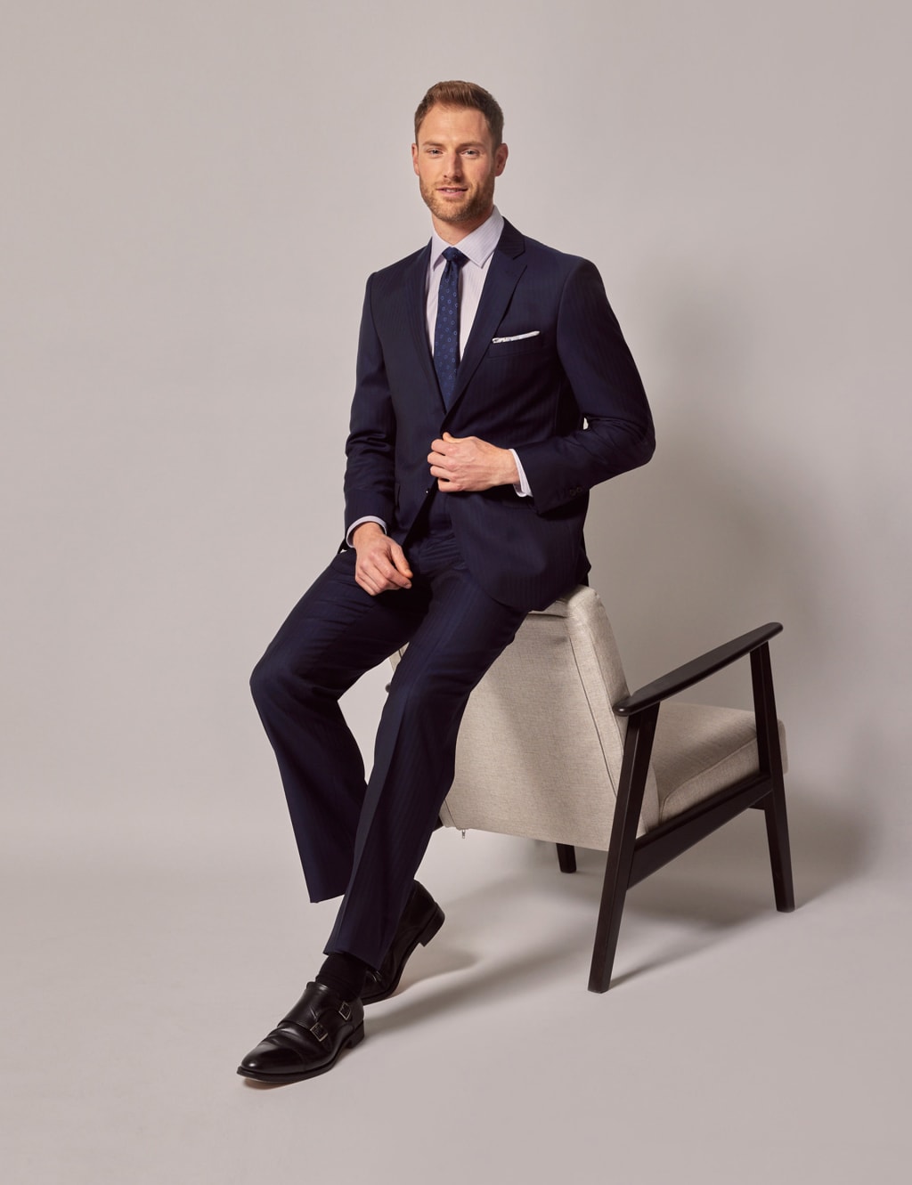 Pure Wool Herringbone Blazer 3 of 5