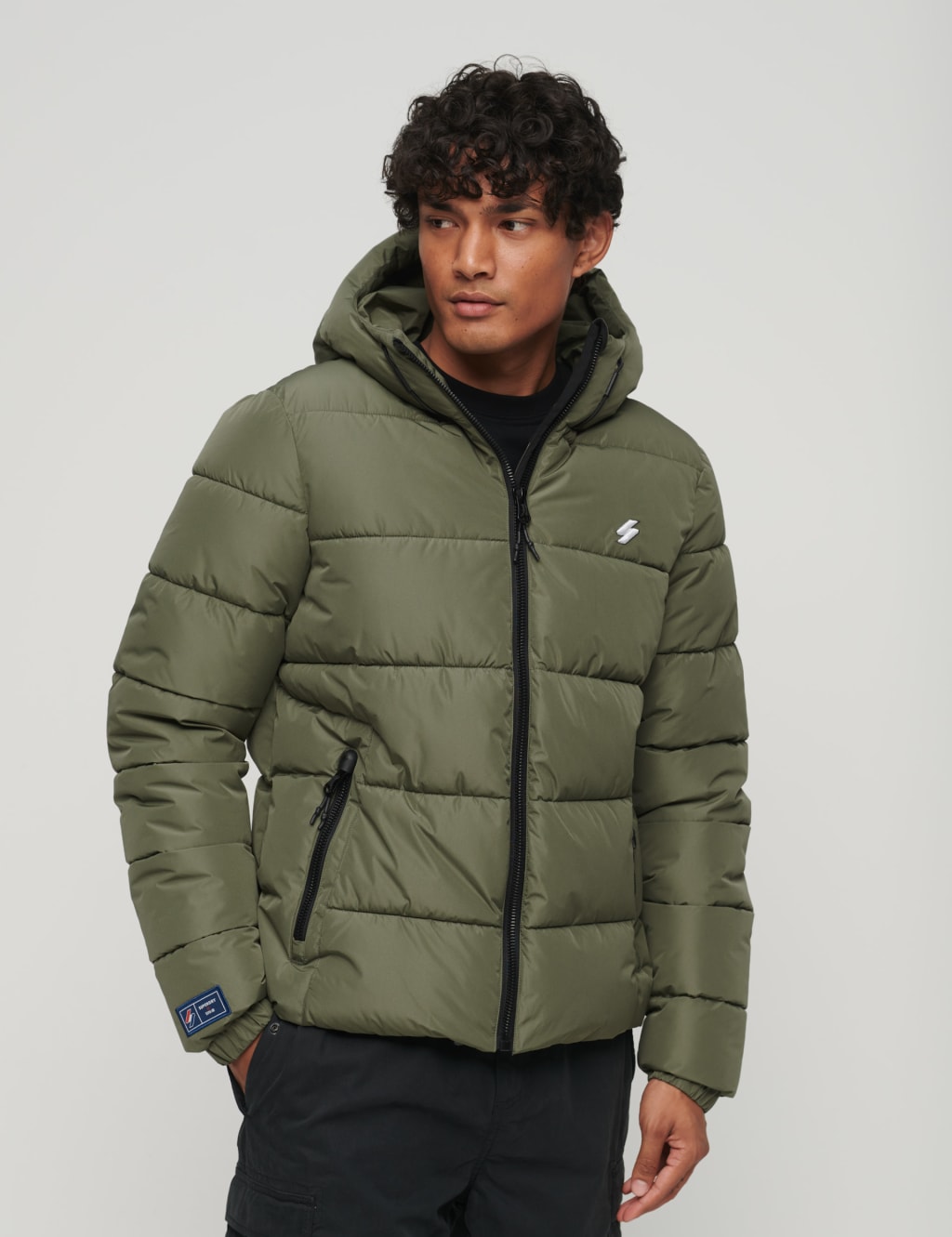 Quilted Padded Hooded Puffer Jacket Superdry M S