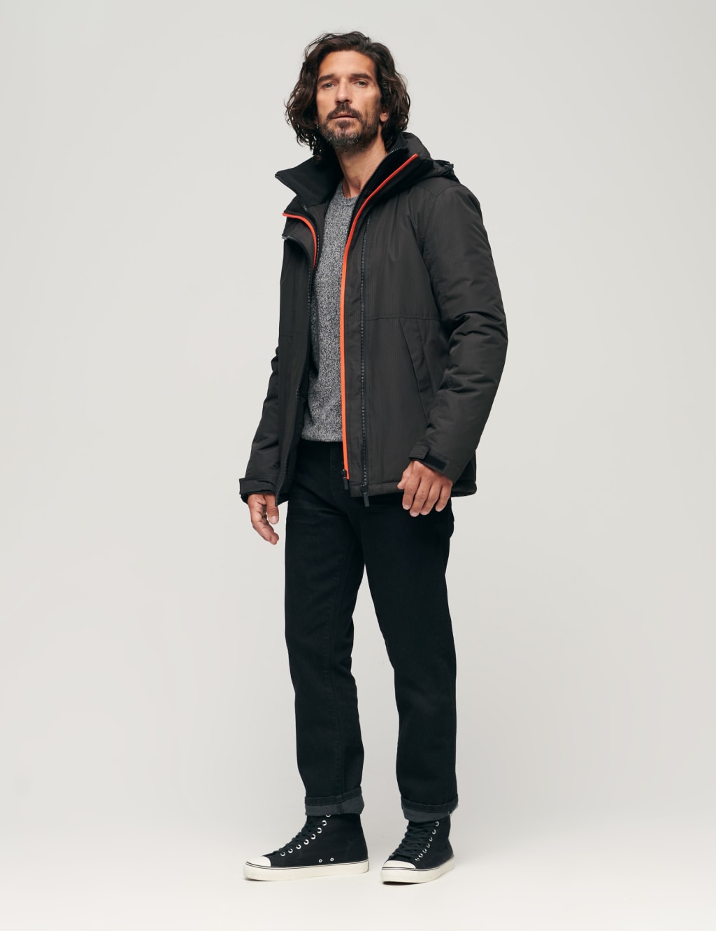 Padded Hooded Windbreaker Jacket 3 of 7