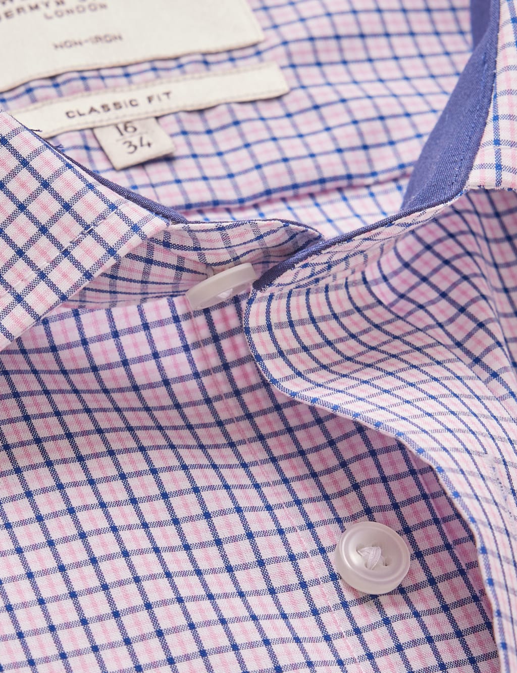 Classic Fit Non Iron Pure Cotton Check Shirt 3 of 3