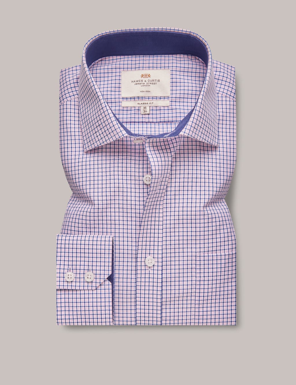 Classic Fit Non Iron Pure Cotton Check Shirt 1 of 3