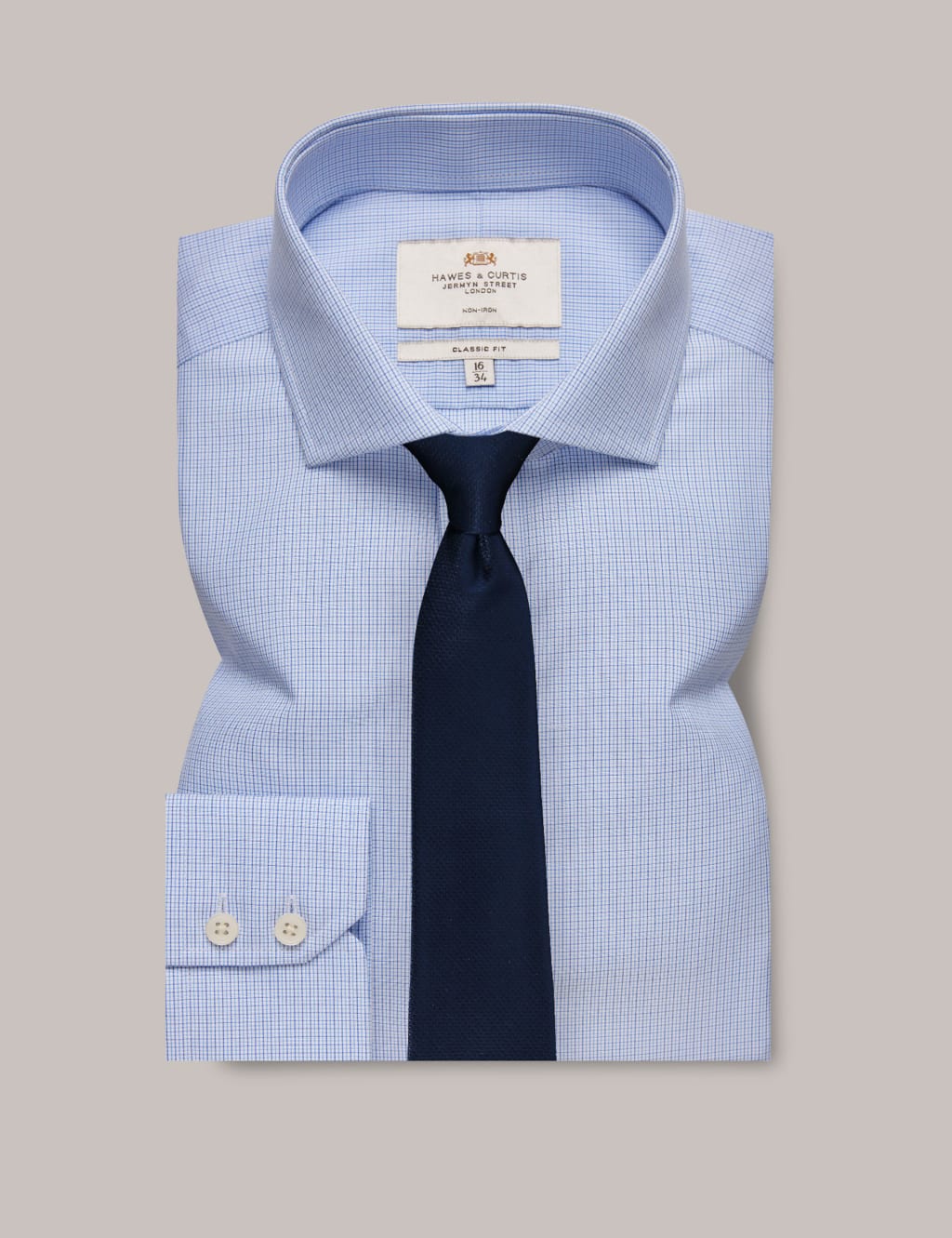 Slim Fit Non Iron Pure Cotton Check Shirt 2 of 3