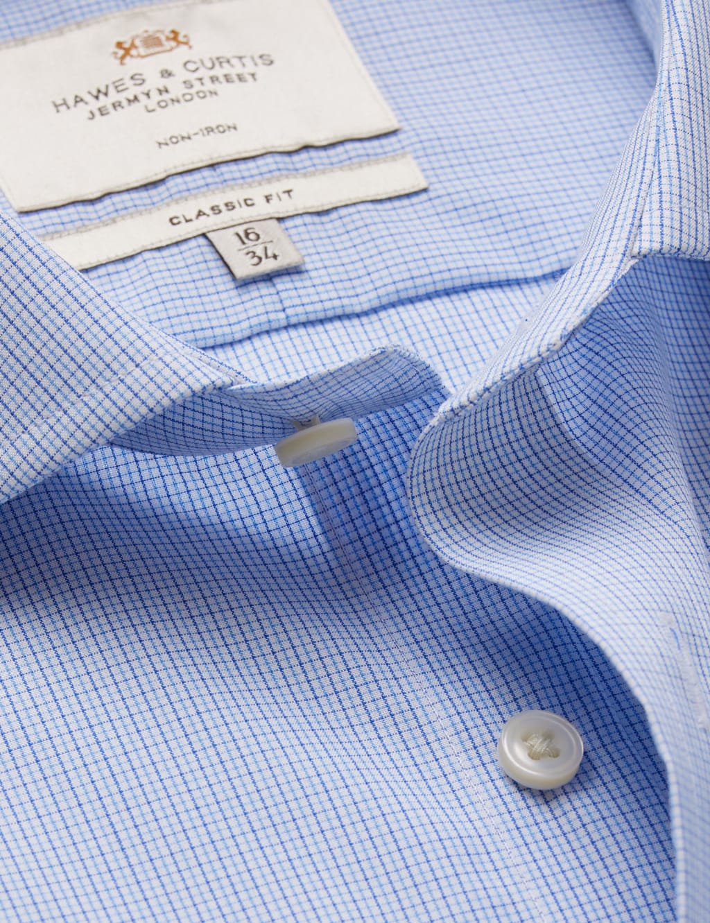 Slim Fit Non Iron Pure Cotton Check Shirt 3 of 3
