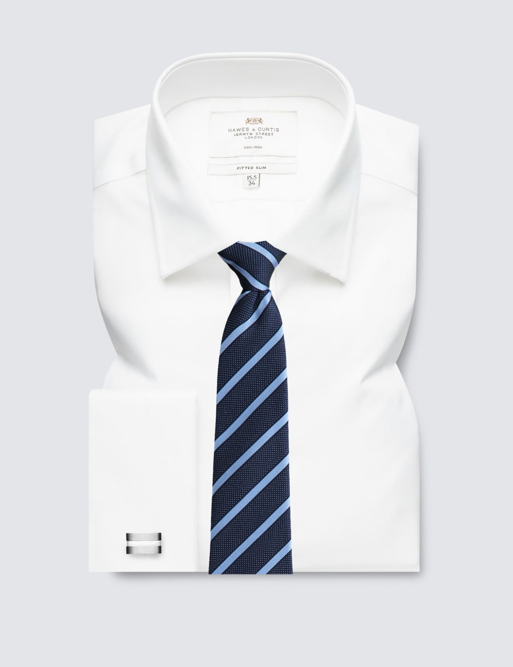 Fitted Slim Non Iron Pure Cotton Twill Shirt 2 of 3