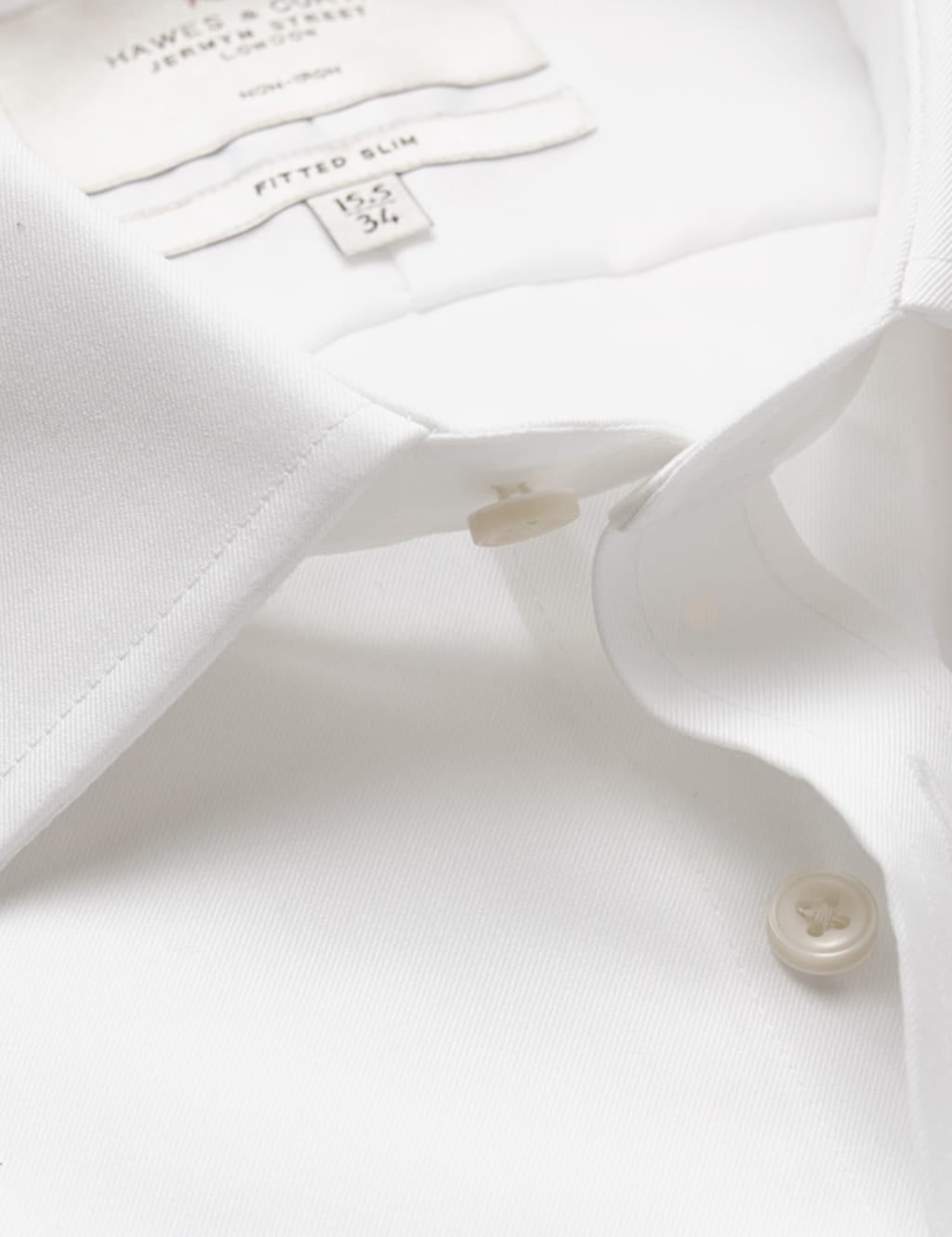 Fitted Slim Non Iron Pure Cotton Twill Shirt 3 of 3