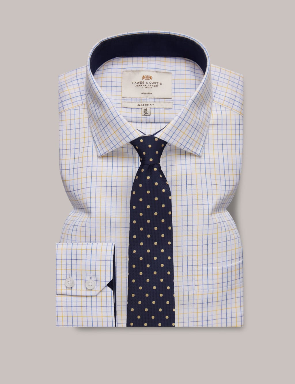 Classic Fit Non Iron Pure Cotton Check Shirt 2 of 3