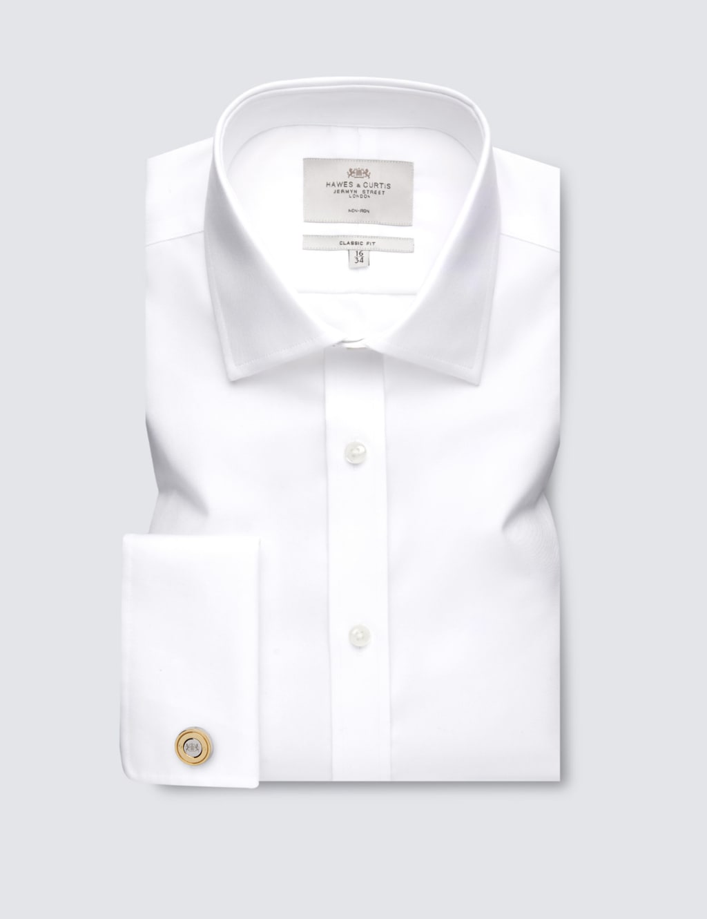 Slim Fit Non Iron Pure Cotton Twill Shirt 1 of 3