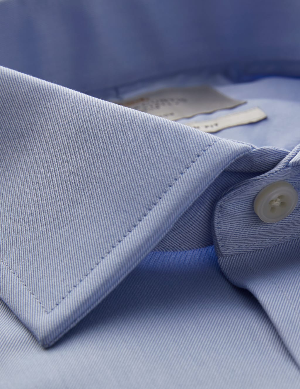 Slim Fit Non Iron Pure Cotton Twill Shirt 3 of 3