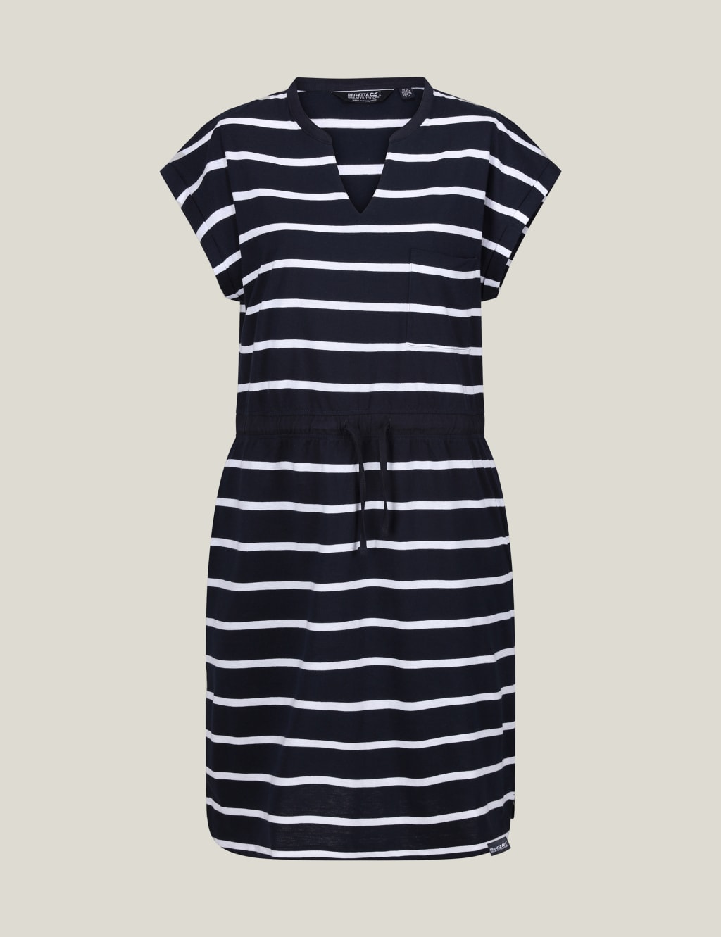 Bayletta Cotton Blend Striped Waisted Dress 2 of 5
