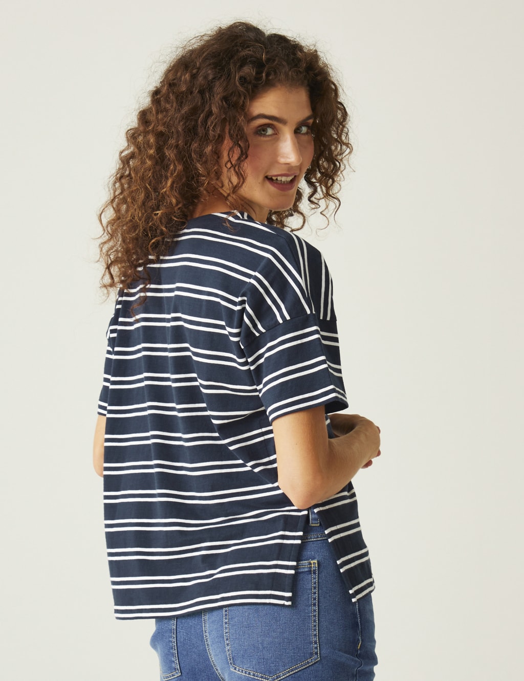 Abaya Pure Cotton Striped T-Shirt 4 of 5