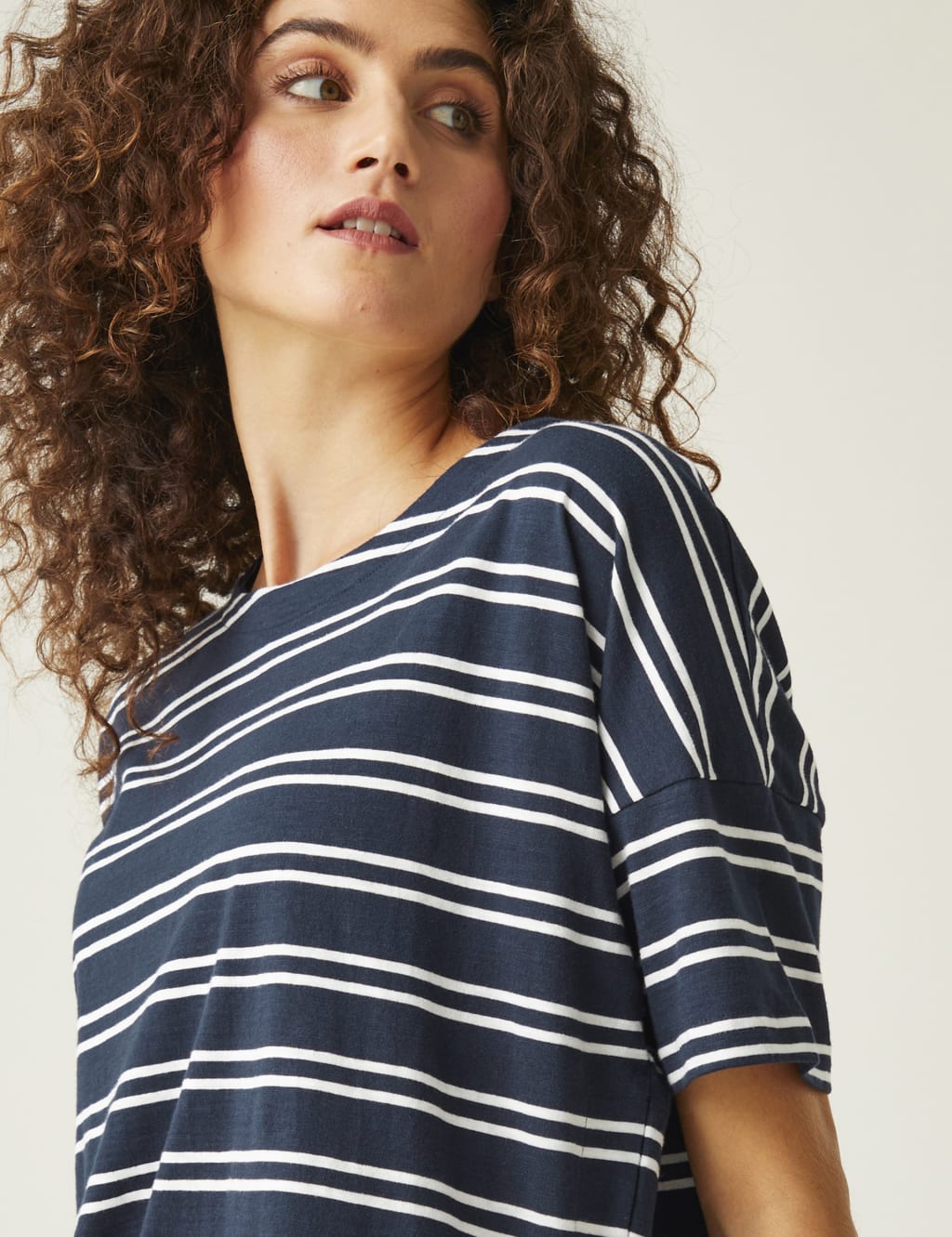 Abaya Pure Cotton Striped T-Shirt 5 of 5