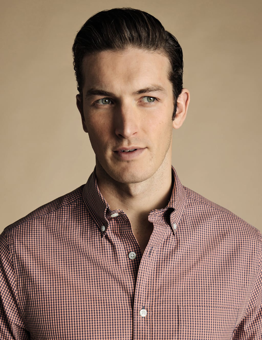 Slim Fit Non Iron Pure Cotton Check Shirt 3 of 6
