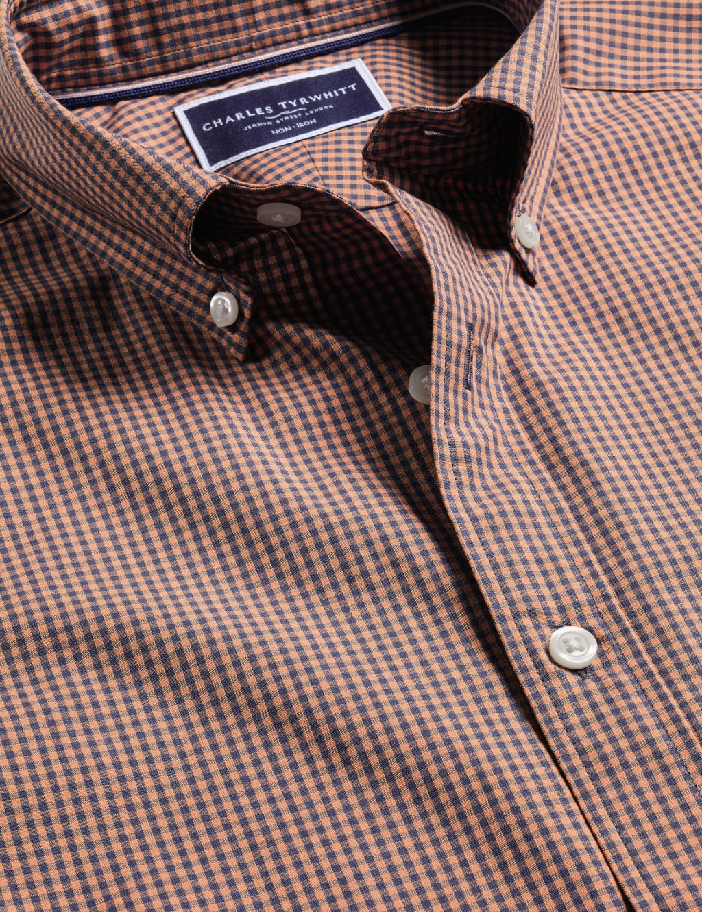 Slim Fit Non Iron Pure Cotton Check Shirt 5 of 6