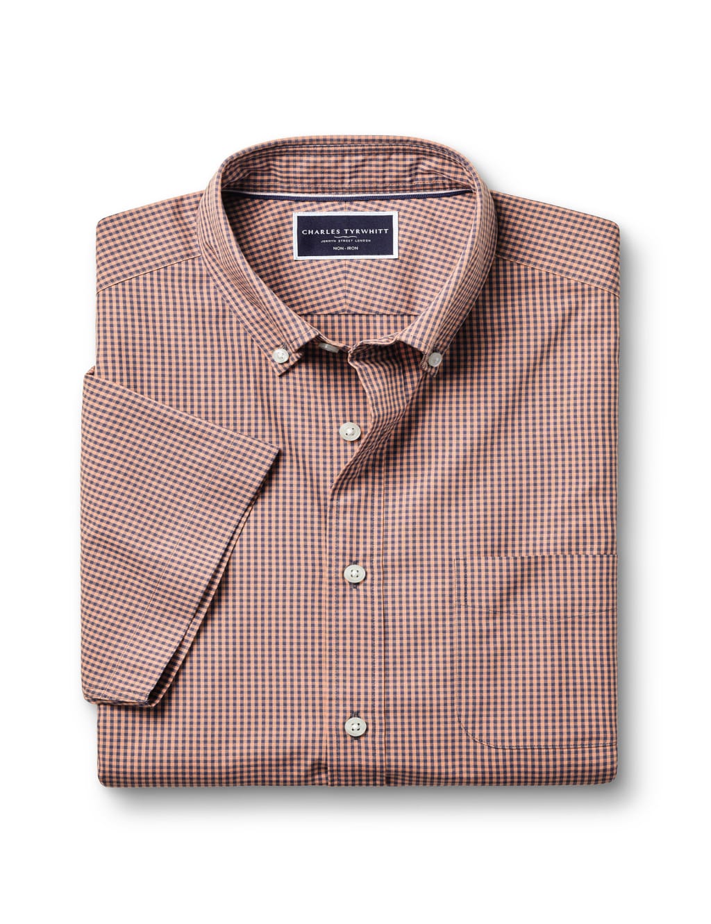 Slim Fit Non Iron Pure Cotton Check Shirt 2 of 6