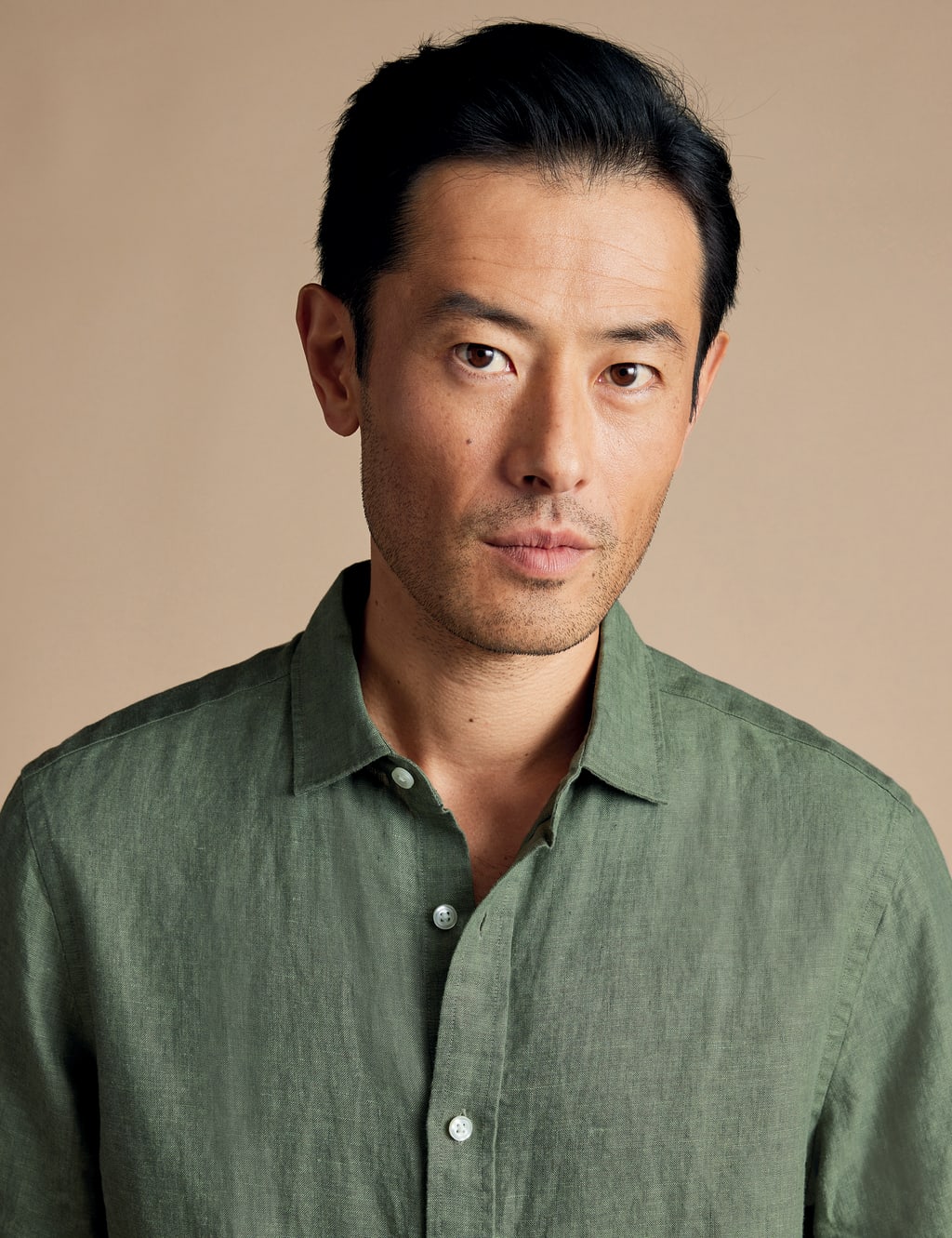 Slim Fit Pure Linen Shirt 3 of 5
