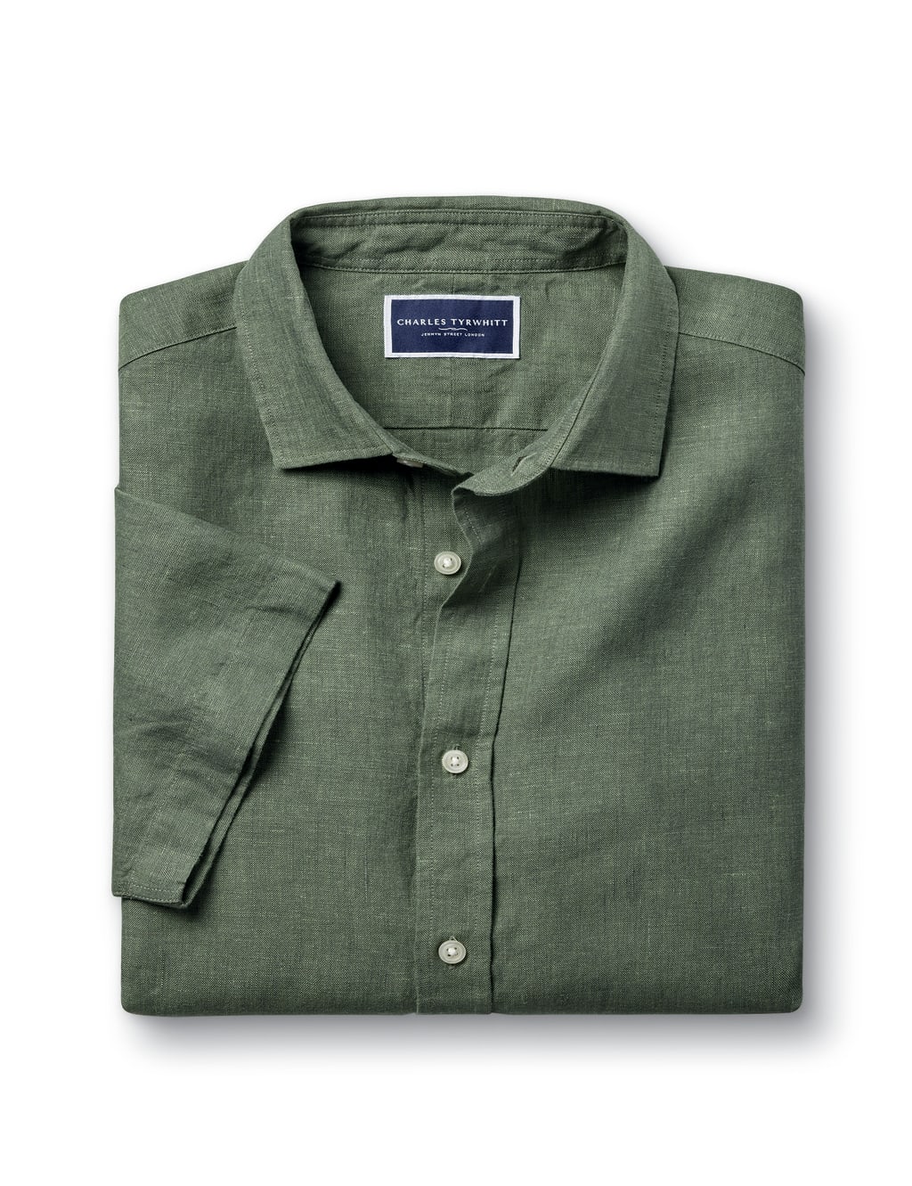 Slim Fit Pure Linen Shirt 2 of 5