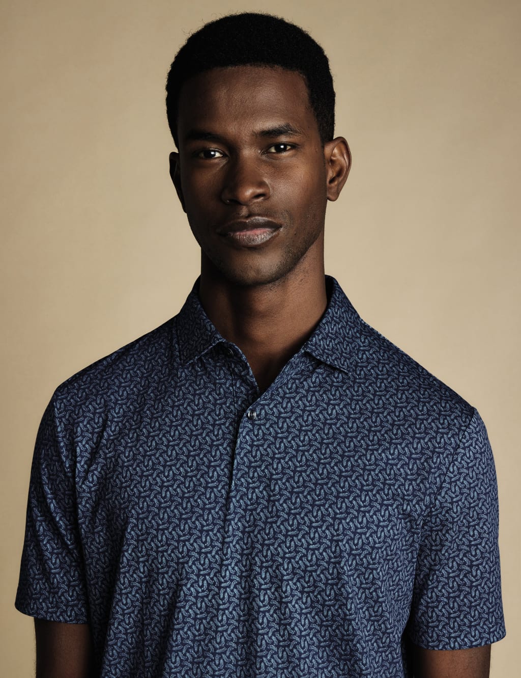Cotton Rich Pattern Polo Shirt 4 of 5