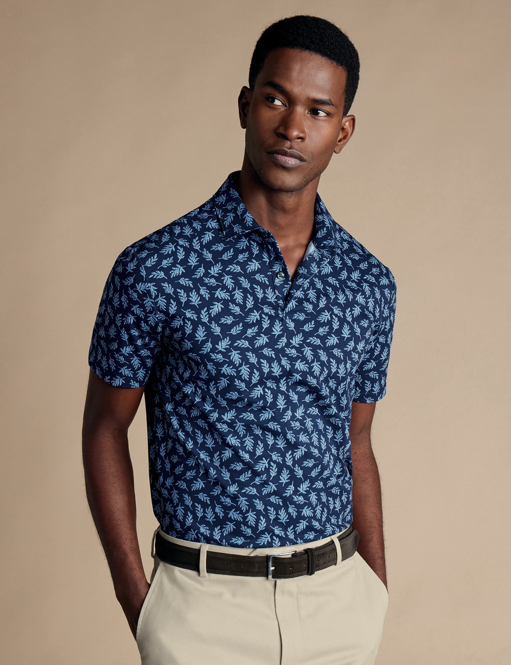 Cotton Rich Floral Polo Shirt