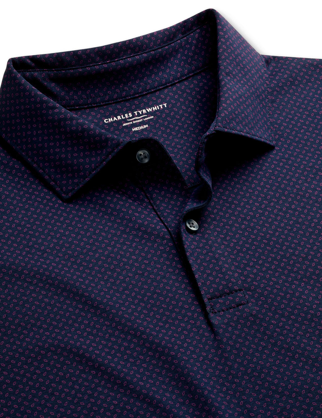 Cotton Rich Geometric Polo Shirt 5 of 6