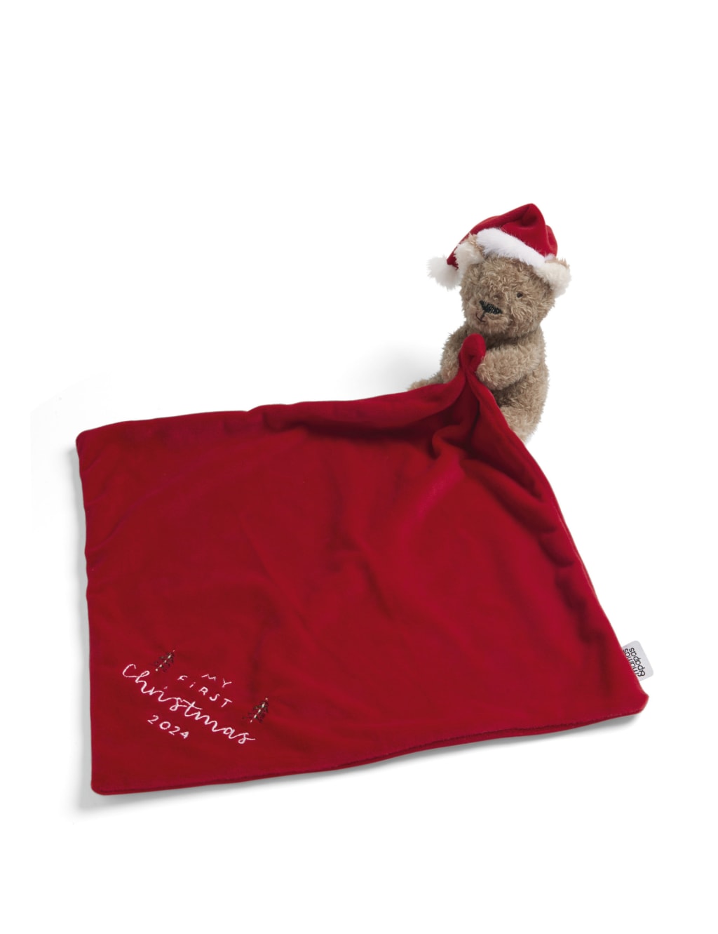 My First Christmas Bear Comforter 0 Mths