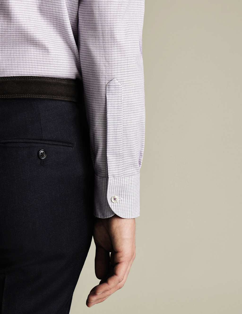 Non Iron Slim Fit Pure Cotton Stretch Shirt 4 of 6