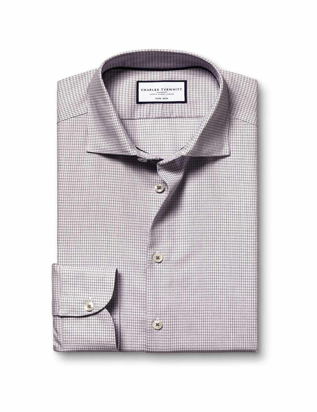 Non Iron Slim Fit Pure Cotton Stretch Shirt 2 of 6