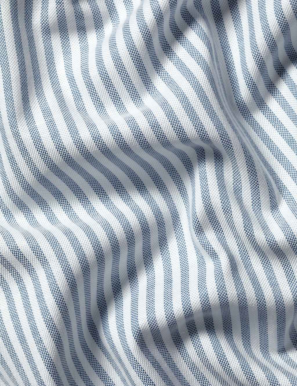 Slim Fit Cotton Rich Striped Oxford Shirt 6 of 6