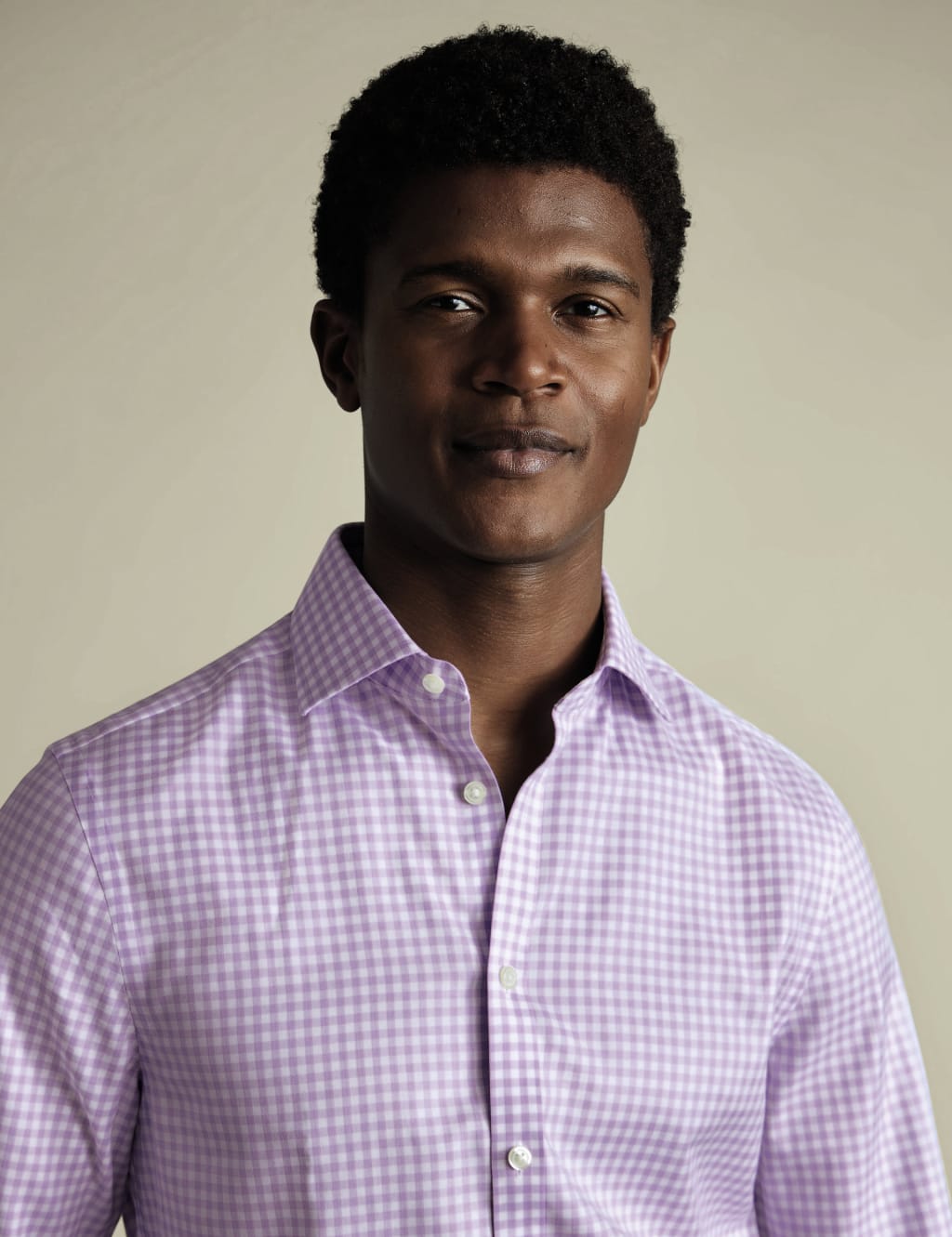 Slim Fit Non Iron Twill Check Shirt 3 of 6