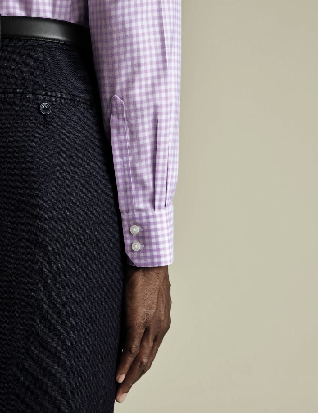 Slim Fit Non Iron Twill Check Shirt 4 of 6