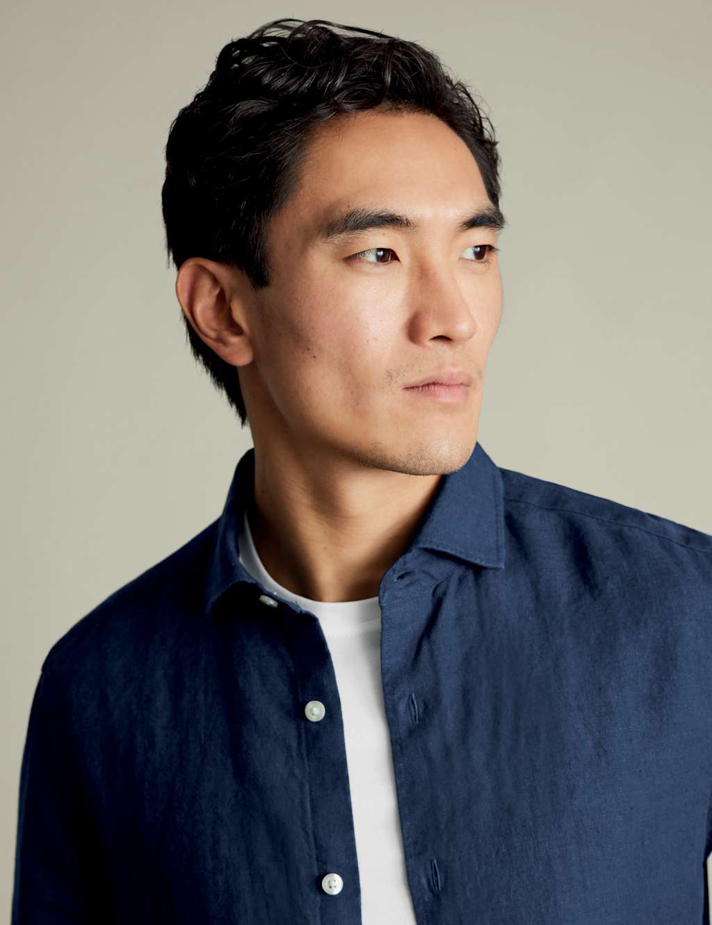 Slim Fit Pure Linen Shirt 3 of 5