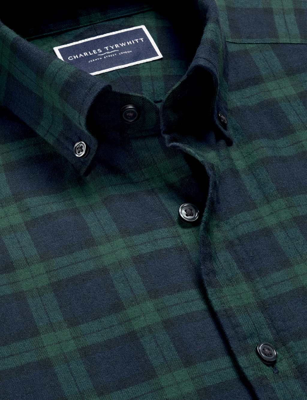 Slim Fit Pure Cotton Check Flannel Shirt 5 of 6