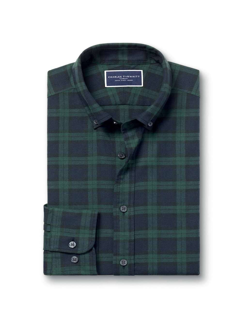 Slim Fit Pure Cotton Check Flannel Shirt 2 of 6