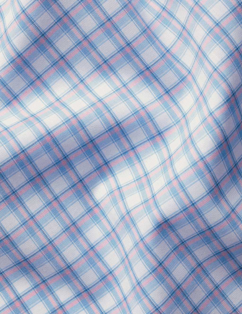 Non Iron Slim Fit Stretch Check Oxford Shirt 5 of 5