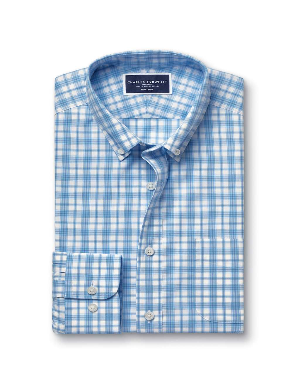 Regular Fit Non Iron Pure Cotton Check Shirt 2 of 5