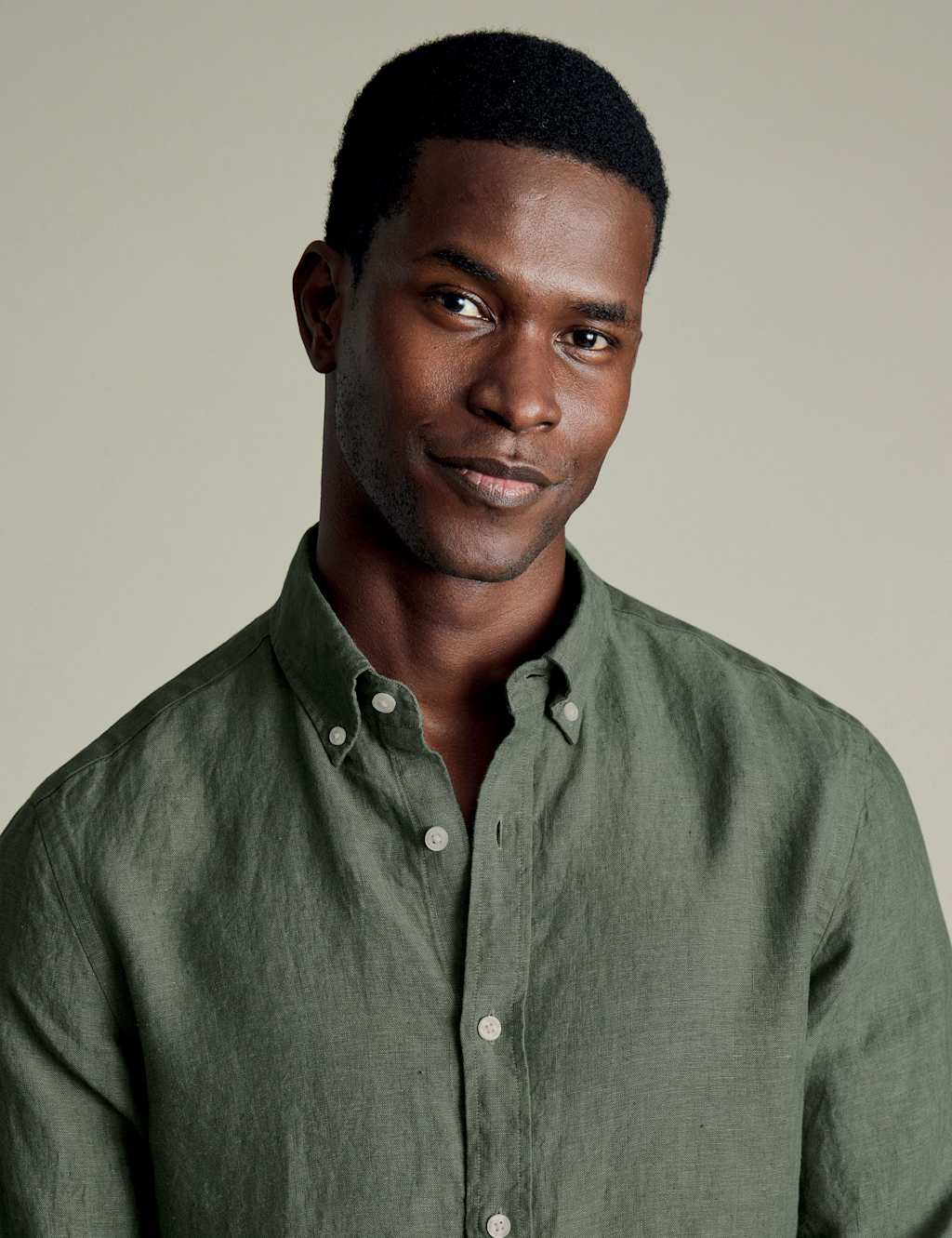 Slim Fit Pure Linen Shirt 3 of 5