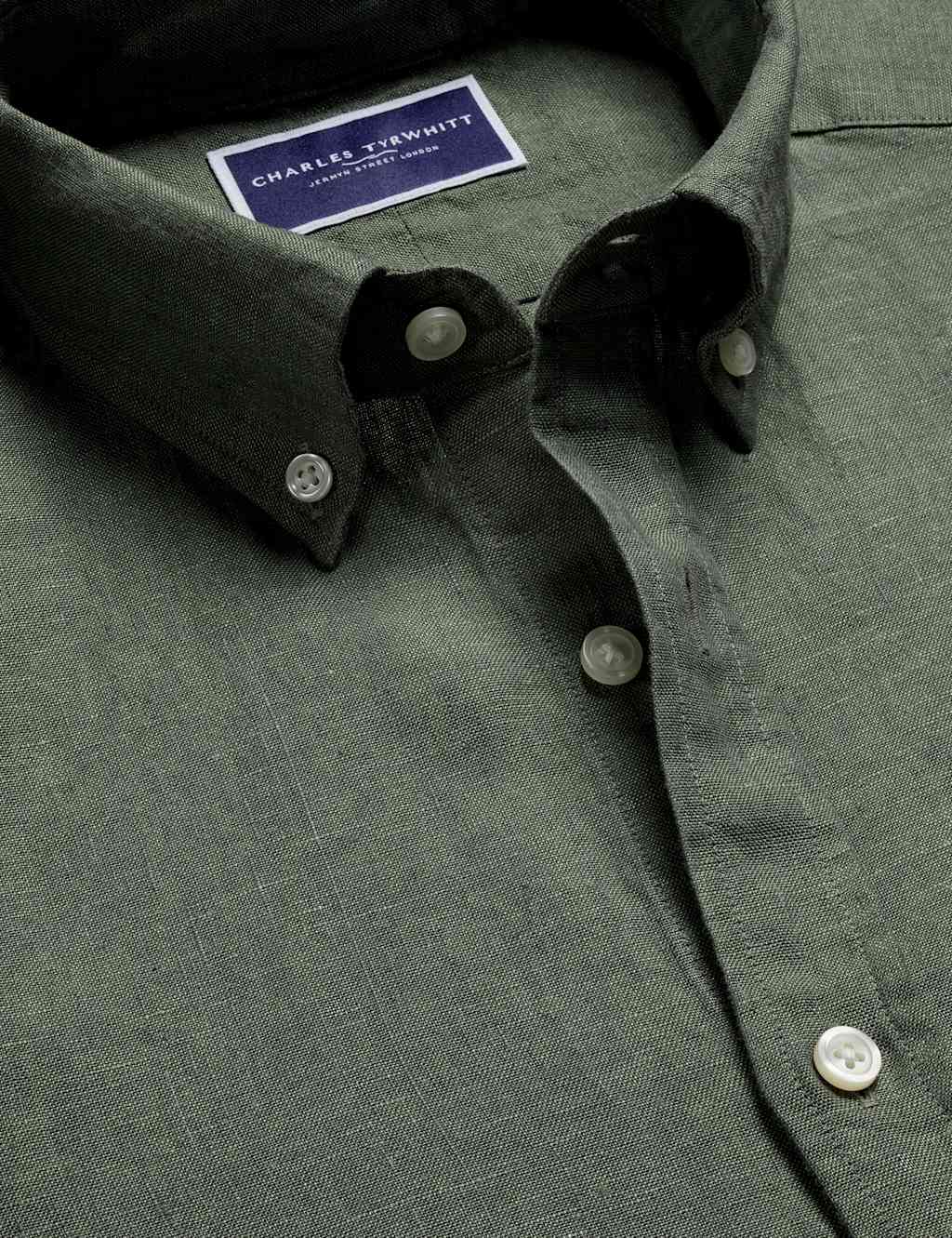 Slim Fit Pure Linen Shirt 4 of 5