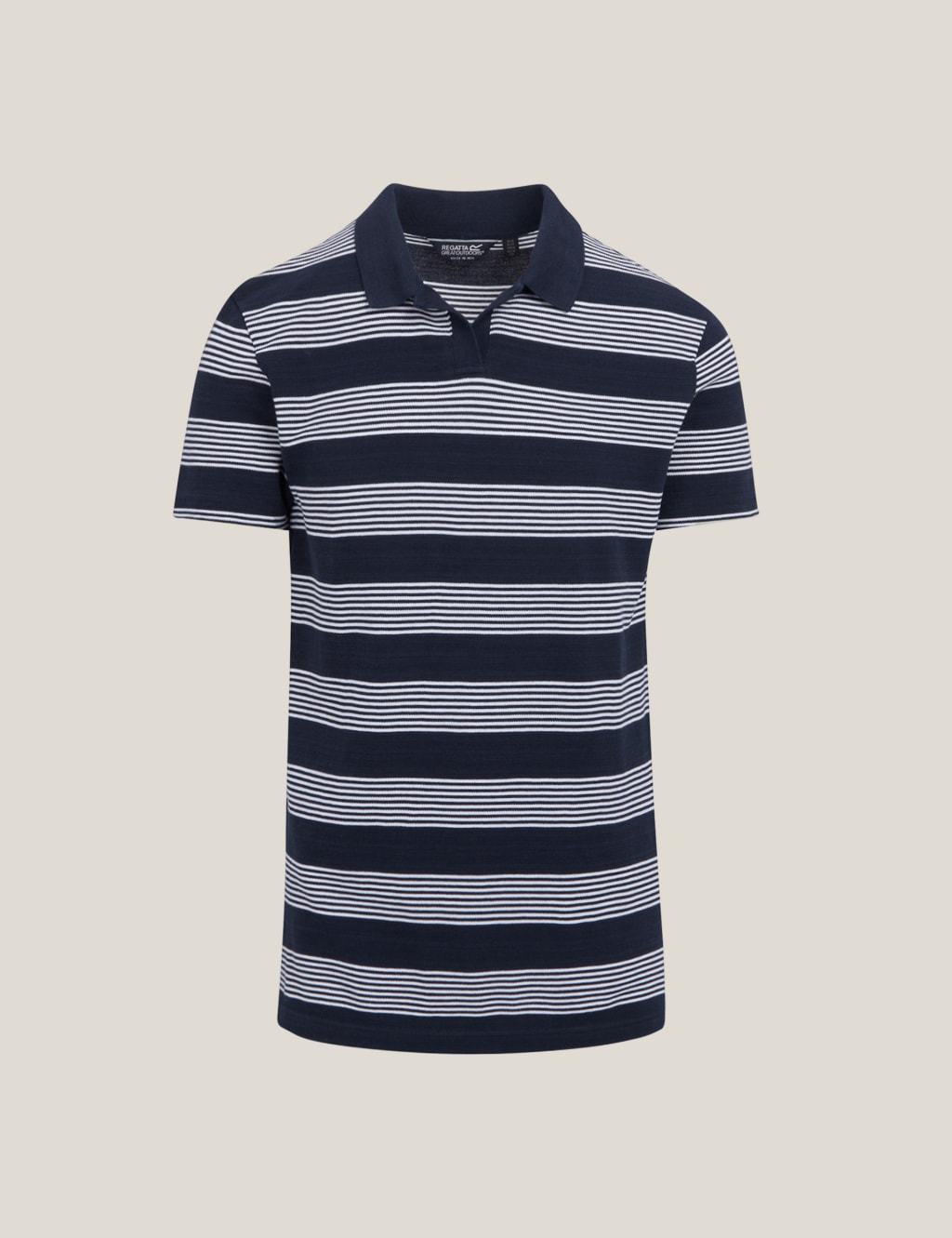 Tempete Pure Cotton Striped Polo Shirt 2 of 5