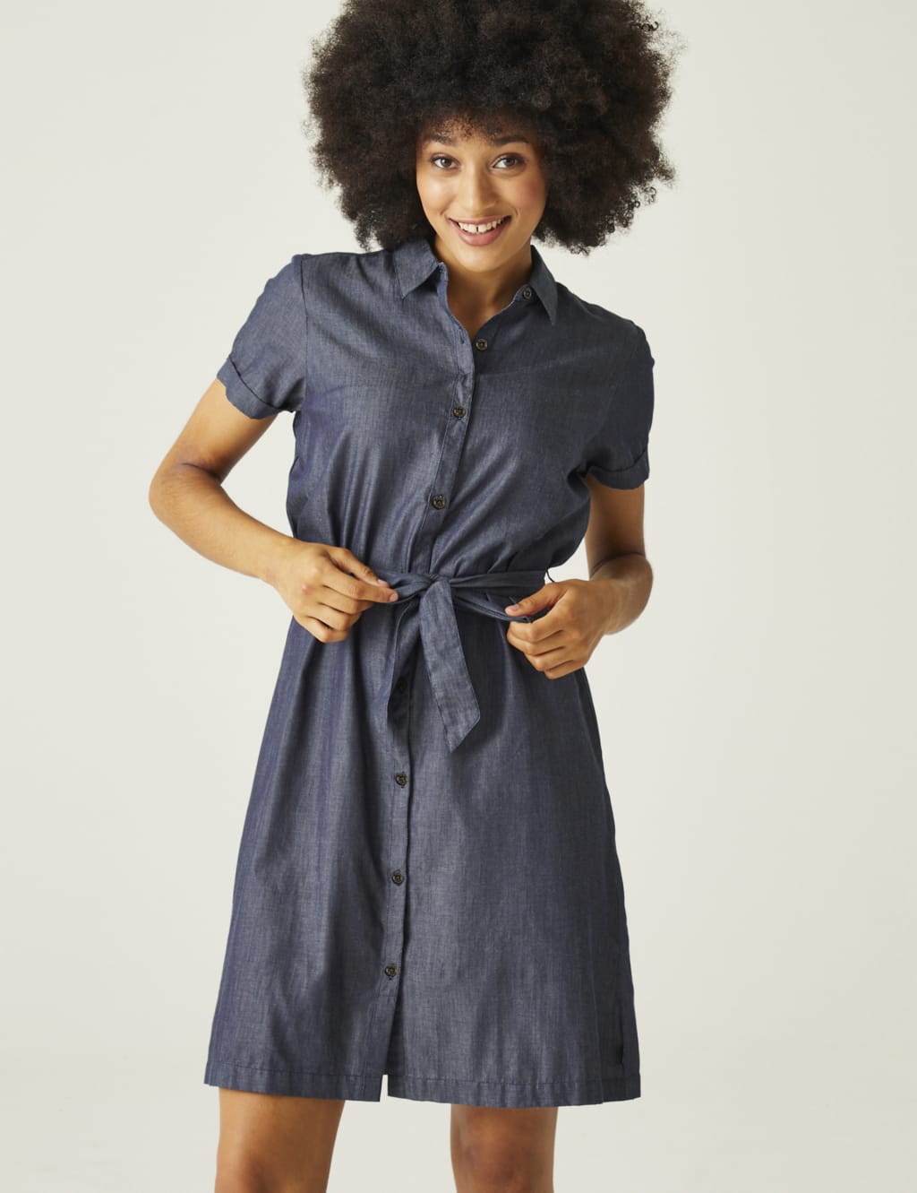 Rema Cotton Rich Striped Shirt Dress 3 of 4