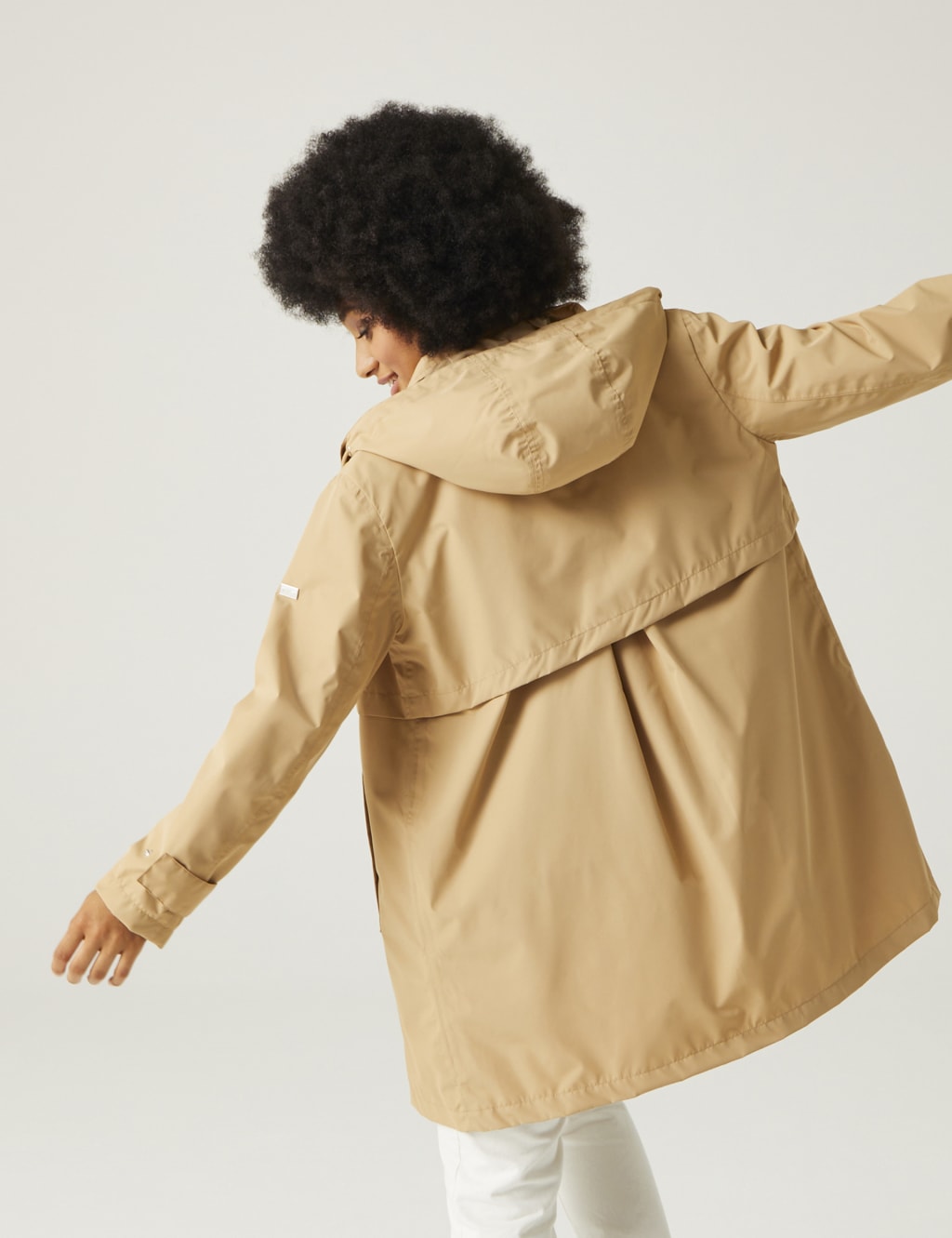 Georgonia Hooded Funnel Neck Raincoat 4 of 10