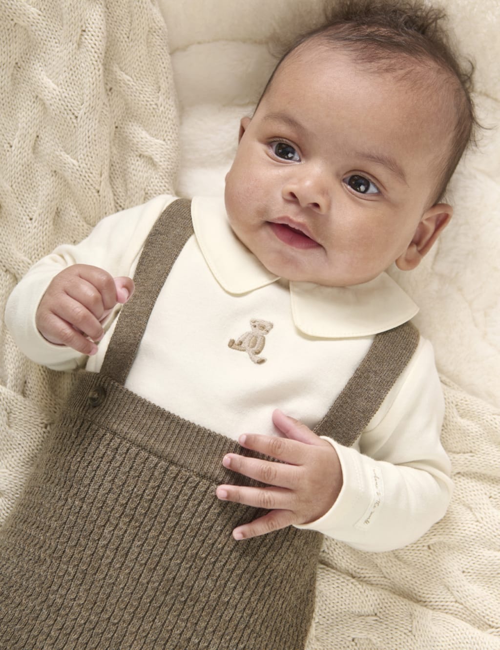 2pc Pure Cotton Teddy Bear Outfit (0-12 Mths) 3 of 7