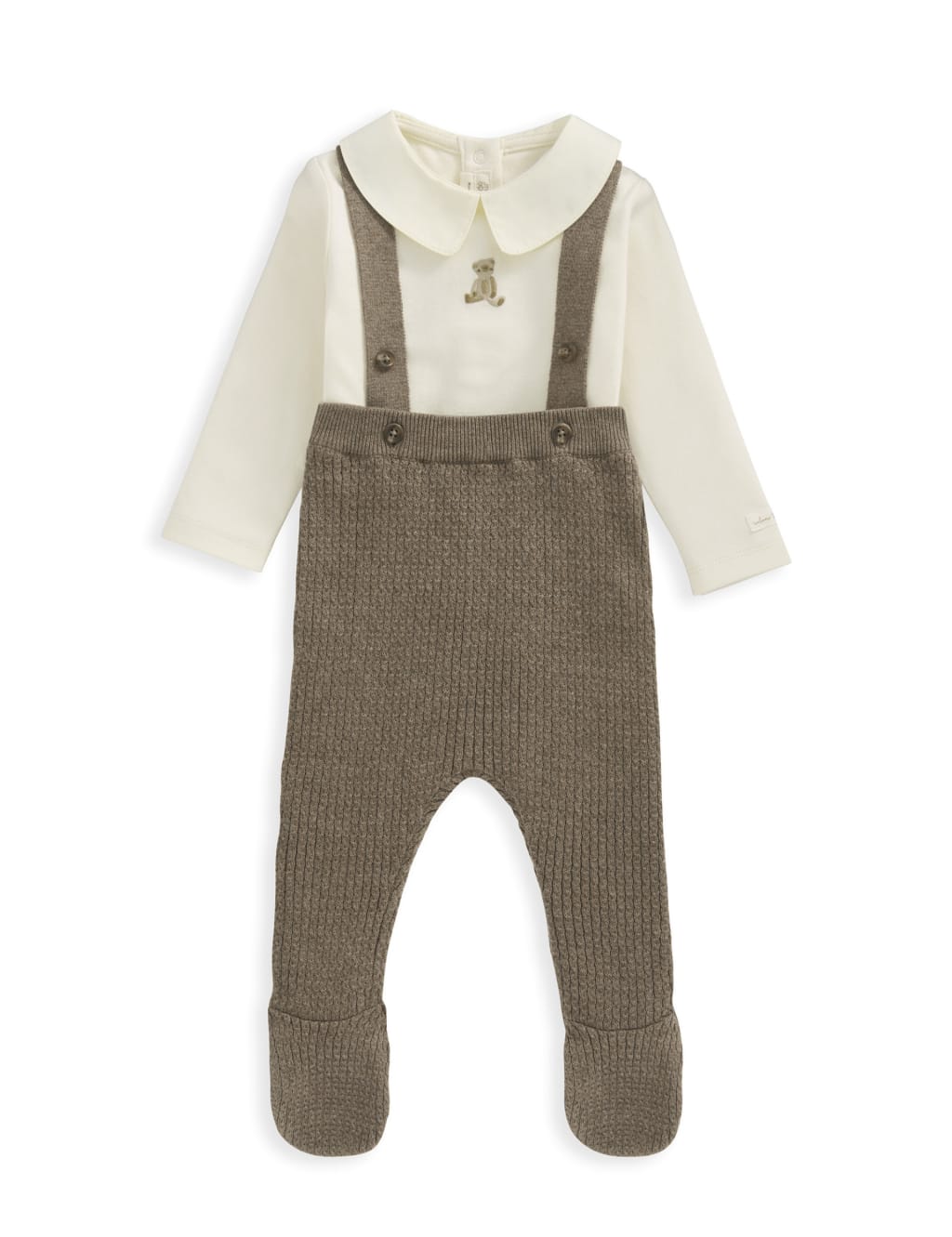 2pc Pure Cotton Teddy Bear Outfit (0-12 Mths) 7 of 7
