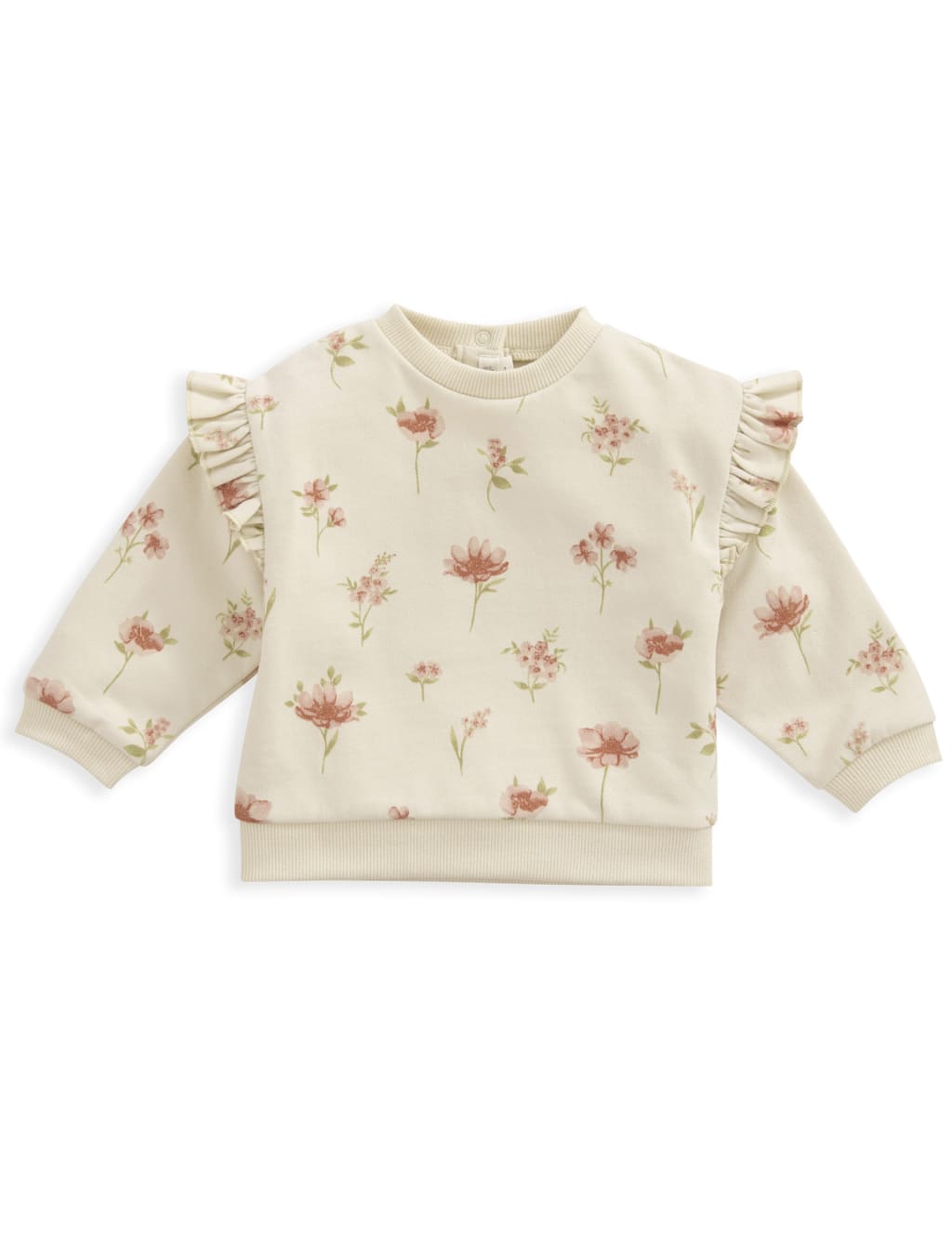 2pc Pure Cotton Floral Outfit (0-12 Mths) 3 of 6