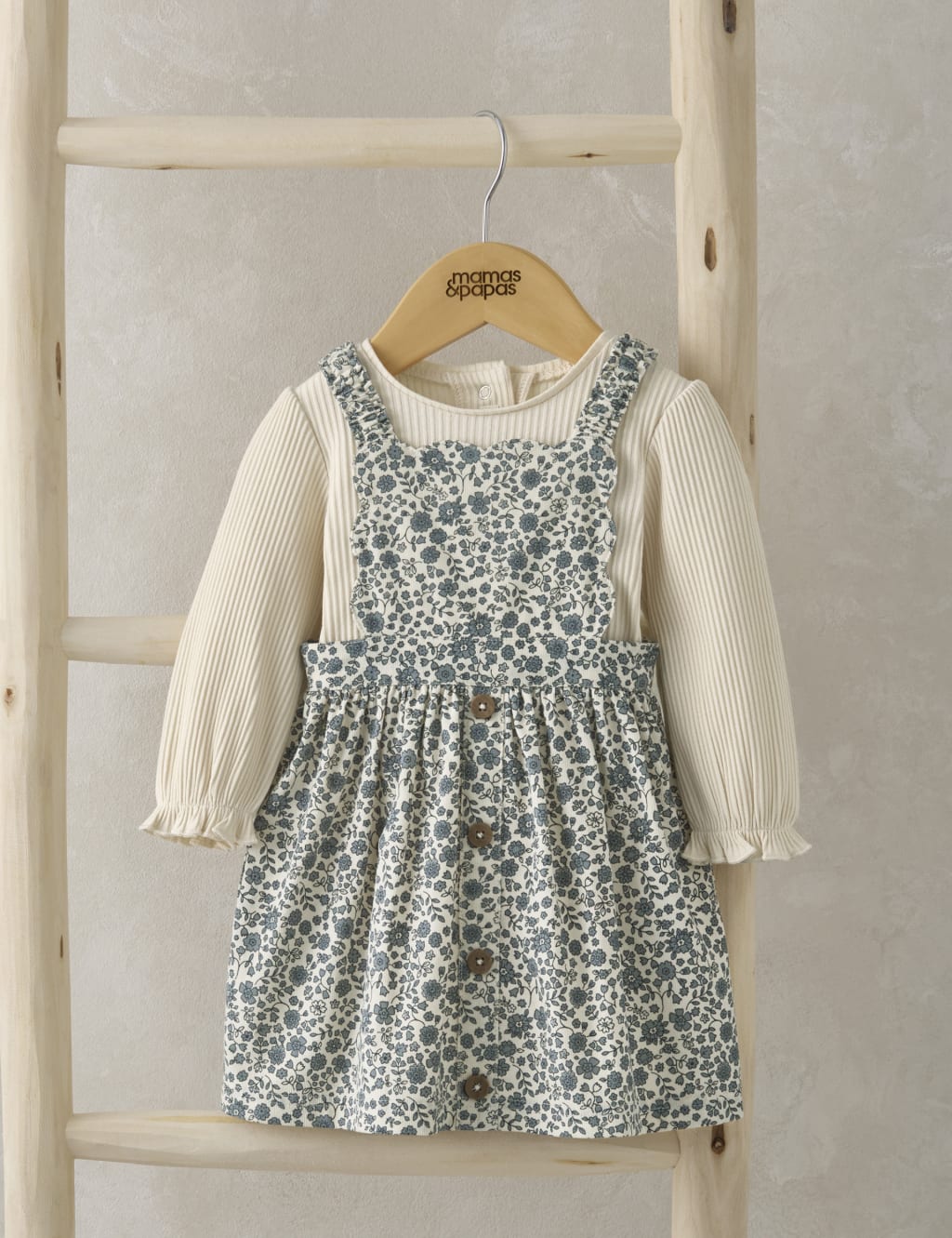 2pc Cotton Rich Floral Outfit (0-24 Mths) 1 of 4